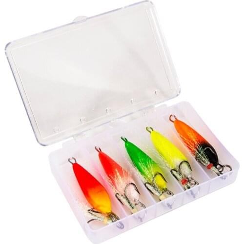 094C Three Anchor Hook Foam Insect Baits Sharp Treble Feather Wobblers Anti-corrosion