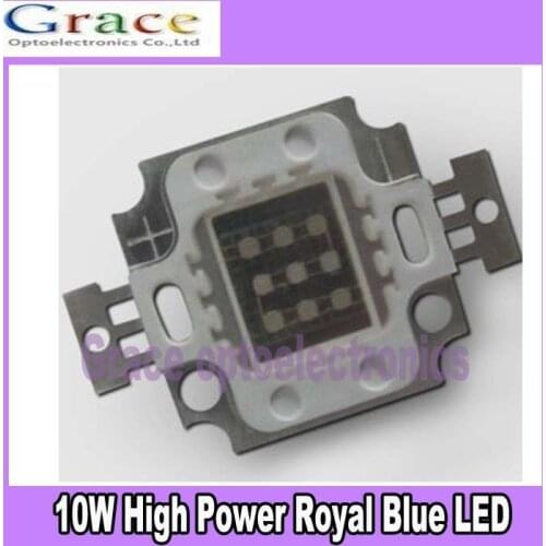 5pcs 10W Royal Blue Square High Power 45mil LED Light chip 1000mA 10-13V 445-450nm