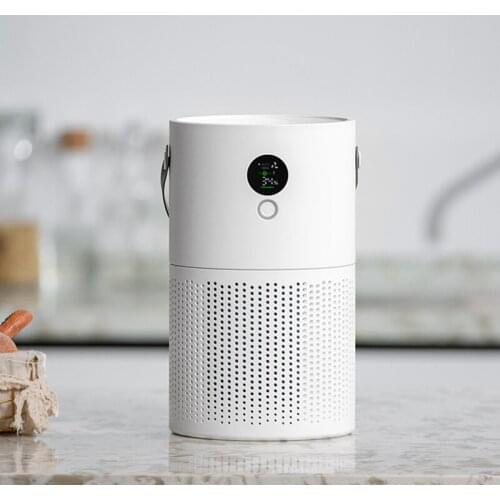 AP01 HEPA Filter Air Humidifier Negative Ion Air Freshener 10000mAh Portable Room Air Cleaner Rechargeable Warm Night Light