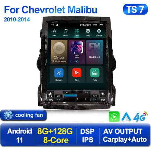 Android 11 DSP Tesla Style For Chevrolet Malibu 2012-2015 Car Radio Automotivo Car Multimedia Player Auto GPS Navigation Stereo