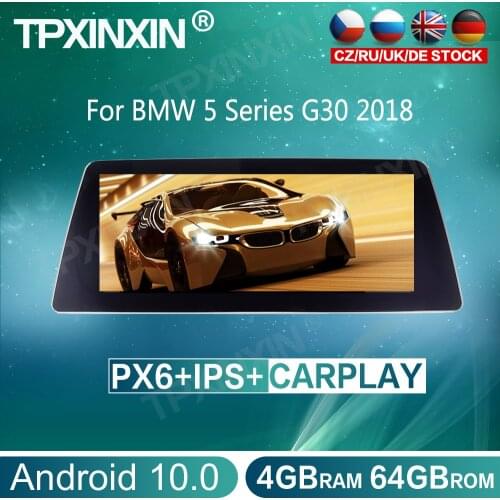 For BMW 5 Series G30 (2018) EVO Android 10 Car Multimedia Player Head Unit Auto Stereo Radio Tape Recorder GPS Navigation