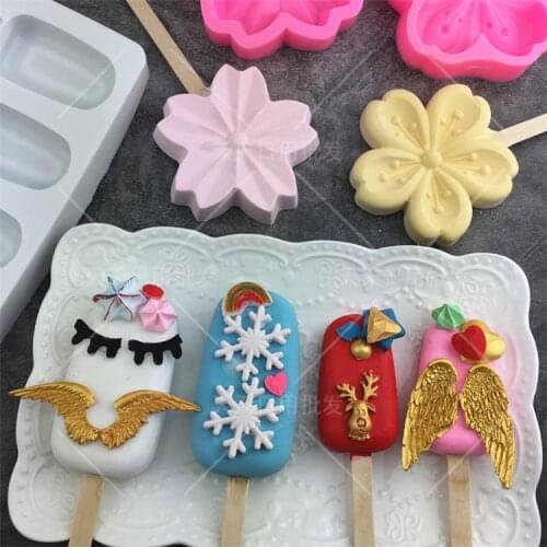 Ice Cream And Christmas Shape Mold Silicone Cake Mold Fondant Moulds Cake Decorating Tools