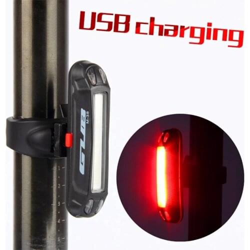 Gub M-38 bycicle lamp led warning lamp 3 colors usb rechargeable bright light bicycle tail flashlight warning handlebar rear lig