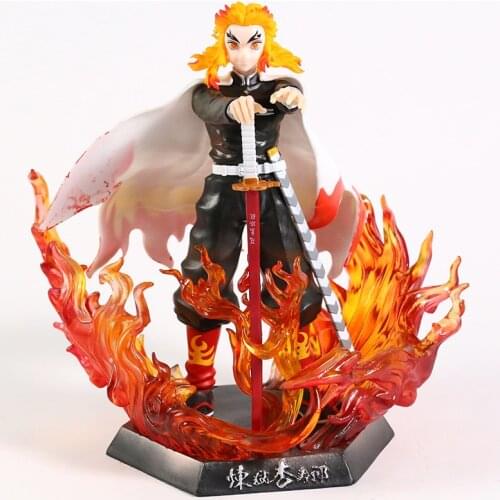 Demon Slayer Kimetsu no Yaiba Rengoku Kyoujurou GK Statue Collection Figure Model Toy