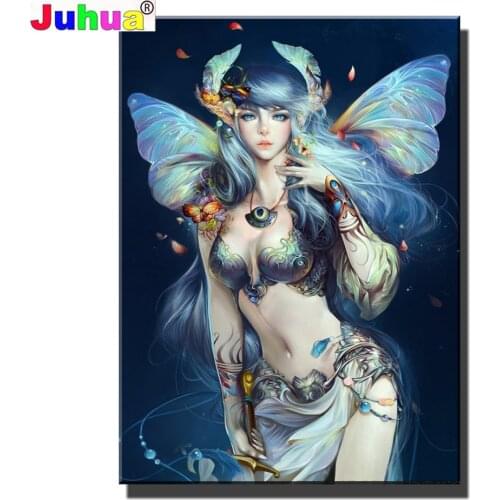 Sexy Fairy 5d Diy diamond painting full Round/Square drill diamond embroidery rhinestone diamond mosaic fantasy Girl gift