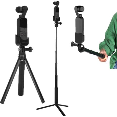 Expansion Accessories Kit with Adapter Mount Tripod Extension Rod for DJI Osmo Pocket Handheld Gimbal Camera Accessories