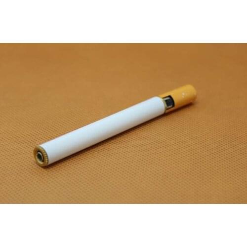 Creative Mini Thin Cigarettes Grinding Wheel Open Flame Lighter Pink Flame Smoking Lighters Orginal Butane Lighter Gift for Men