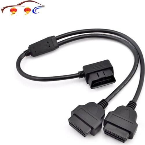 L Type Obd2 One Point Two Extended Line Elbow 90 Degree One Drag Two Connect Transfer Wire Rod 16 Pinhole Obd Interface Line