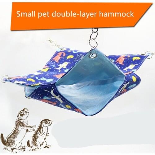 Honey Bag Flying Warm Double-layer Hammock Small Pet Hammock Hanging Squirrel Sleeping Bag Pet Supplies Hamster Hammock