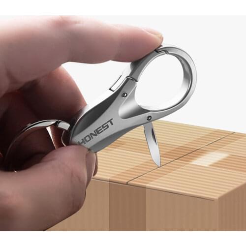 Multifunctional Key Chain Knife Folding Clipper Car KeyChain Convenient Unpacking Tool for Key Rings Holder Durable Best Gift