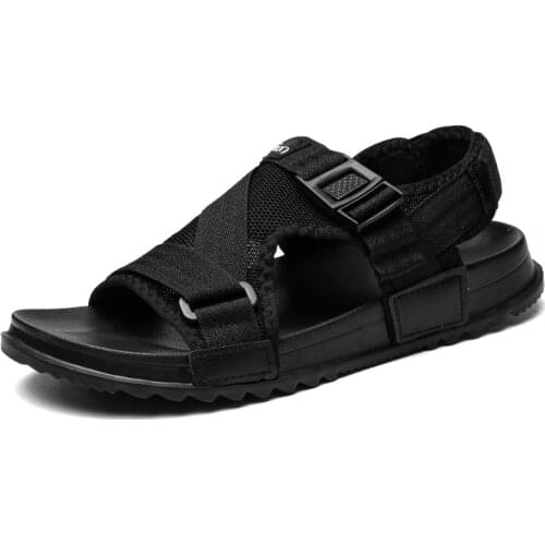 2021 Mens Sandals Summer Non-slip Shoes Clogs High Quality Rubber Garden Shoes Home Indoor Beach Flat Male Slippers Mules