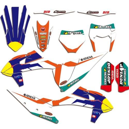 Full Team Background Decal Sticker Graphic Kit DECO For KTM EXC EXCF 2020 SX SXF 2019-2020 125 200 250 300 350 450 520