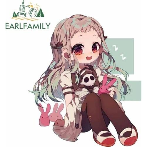 EARLFAMILY 13cm x 11.2cm For Toilet Bound Hanako Kun Fine Decal Car Accessories Stickers Repair Sticker Graffiti Decoration