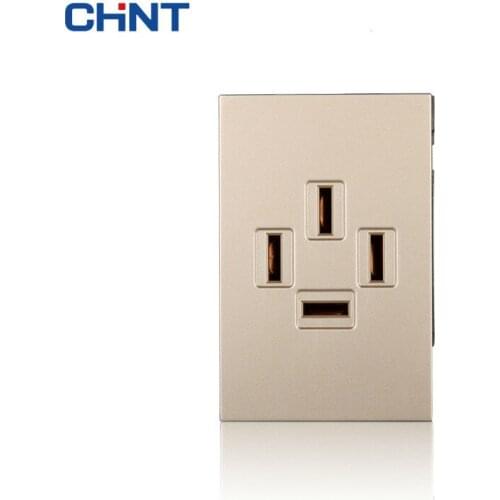 CHINT 120 Type 9L Wall Switch Socket Function Key Three-phase Four Extreme Socket Switch Group Combine Modular