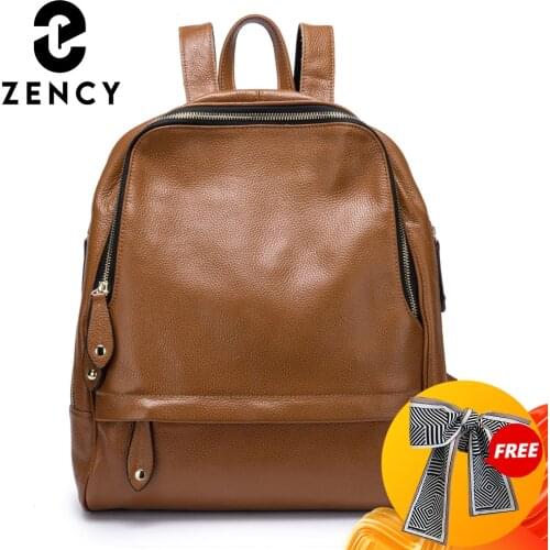 New Sale Women Backpack 100% Genuine Leather Fashion Female Travel Bags Practical Schoolbags For Girls Large Capacity Notebook
