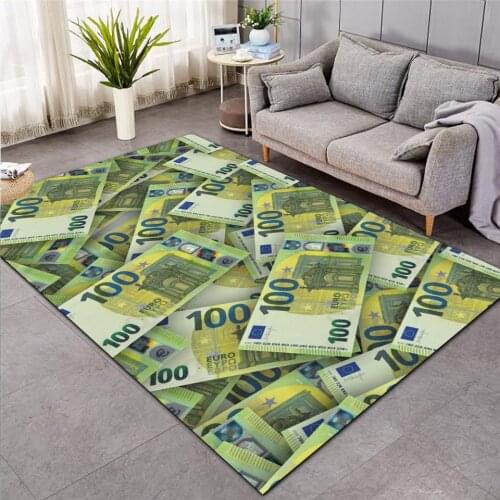 New Money Dollar 3D Carpet for Living Room Area Rug Floor Mat Bedside Hallway Doormat Kids Bedroom Carpet Home floor mats