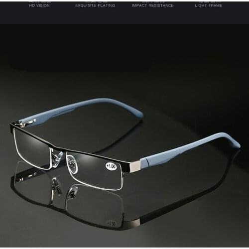 Higodoy Metal Reading Glasses Men Women Prescription Eyeglasses Clear Lens Presbyopic +1.0