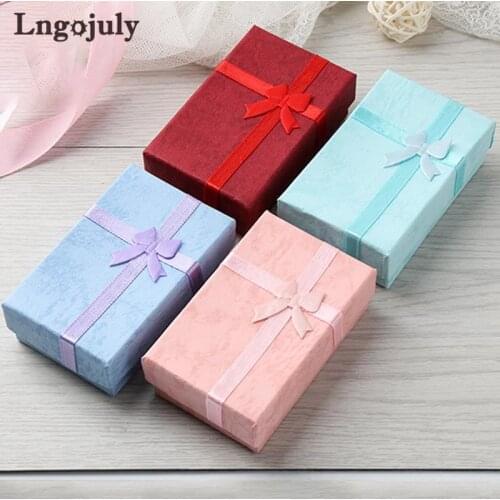 Wholesale Jewelry Packaging Box In Multiple Colour Velvet Rectangle Box For Ring Pendant Earring Set Gift Box