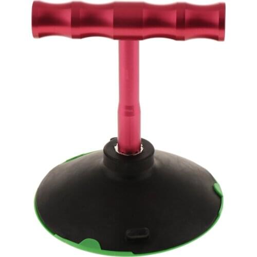 Portable Red Metal Handle Glass Car Suction Cup Plate Dent Puller