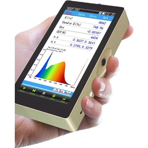 Portable Luxmeter OHSP350C CCT CRI Lux Spectrum SDCM Tester