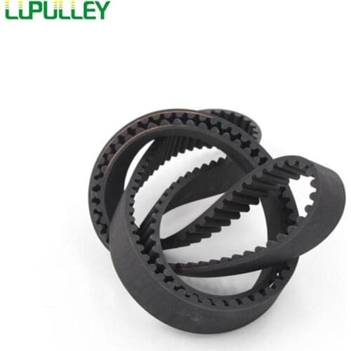 LUPULLEY 1PC HTD 8M Timing Belt Rubber Black 1256/1264/1272/1280/1304/1312/1344/1360/1392/1400/1408mm Length 25/30mm Width