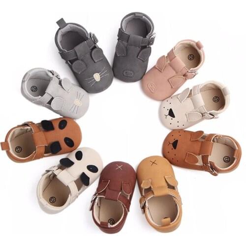Cute Baby Shoes For Girls Boys Matte Leather Non-slip Soft Bottom Spring Cat Baby Sneakers Toddler Newborn Shoes First Walker