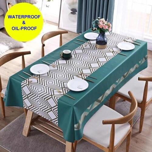 PVC Table Cloth Waterproof Rectangular & Square Garden Table Cover Stain Tablecloth Oilcloth Mantel Mesa Impermeable Tapete