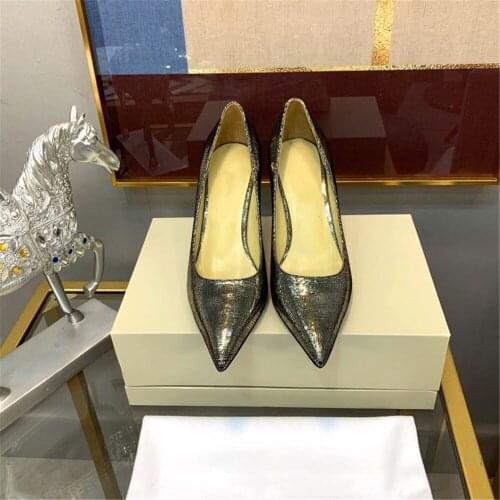 2021 New Womens Shoes Genuine Leather Pumps Luxury Brand Designer High Heels Hot Sell Ladies High Heels Size 34-40 Popular Shoe