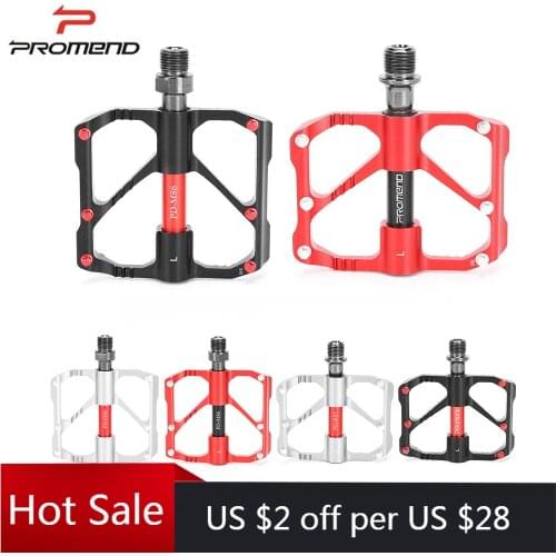 Promend 3 Bearings Bicycle Pedal Ultralight High Strength Anti-Skid Aluminum Alloy Bike Pedal MTB Mountain Road Bike Accessories