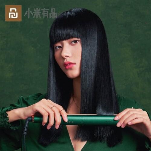 Youpin Negative Ions Hair Straightener 2 in 1 Flat Iron 3-Gear Temperature Curling Irons Salon Styling Tools Ceramic Hair Curler