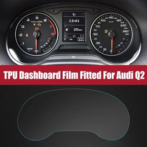 Interior Transparent TPU Navigation Display Instrument Panel Precut Screen Protector Film Sticker Cover Fit For Audi Q2
