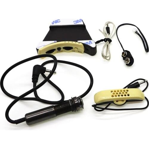 Sound Hole Acoustic Guitar Pickup LRBAGGS with Mic Pressure Control Phase Volume Buttons Knobs Guitar Accessories