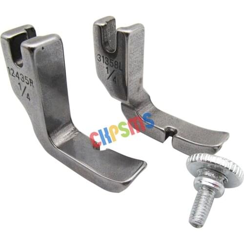 1SET #31358L+12435R Right&Left Piping Zipper Foot For JUKI DDL-555 5550 5600 8300 8500 9000