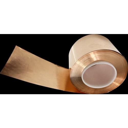 1m Pure copper copper strip copper foil thin copper skin grounding copper strip thick 0.1mm copper sheet grounding copper skin