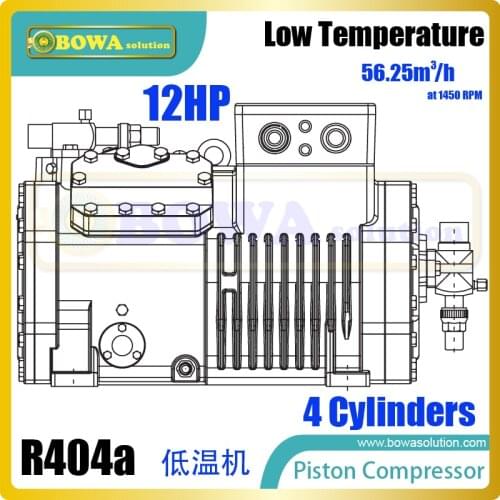 12HP refrigeration reciprocating compressors are suitable for medium and low temperature applications, replacing 4NCS-12.2Y