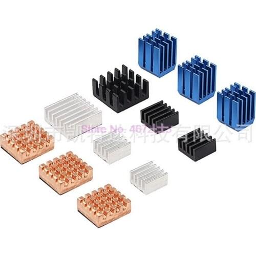 200sets ,12sets/Set Heat Sink Aluminum Copper Radiator Cooler Kit For Raspberry Pi 2 / 3 Z07