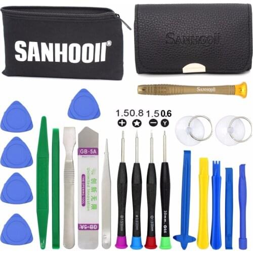 22/46 in 1 Mobile Phone Opening Repair Tools Kit Spudger Pry 25 in 1 Screwdriver Bag Cellphone Screen Open Tool Set