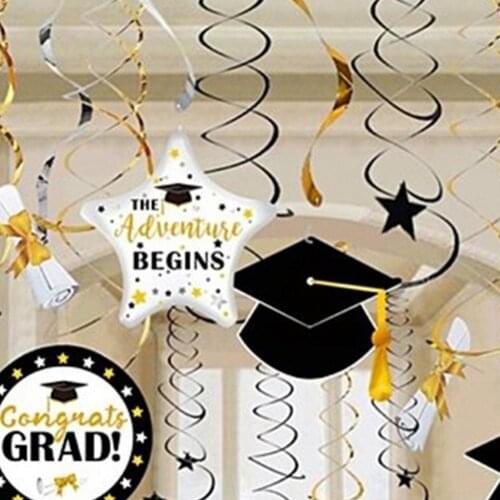 24Pcs/Set Hanging Swirl Convenient Decorative Plastic Reusable Ceiling Party String for Photo Booth Home Decoration Outdoor