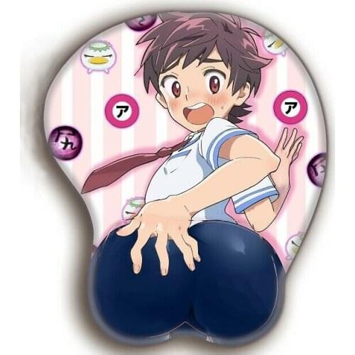 Anime SARAZANMAI Yasaka Kazuki Keppi 3D Mousepad Wrist Rest Mouse Pad Mat Cute