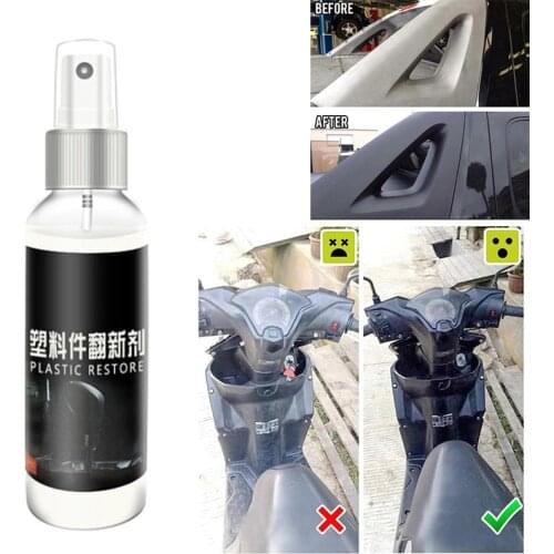 50ml Plastic Parts Retreading Agent Wax Instrument Panel Wax Reducing Agent Car Interior Cleaner Cleaning Car Accessories TSLM1
