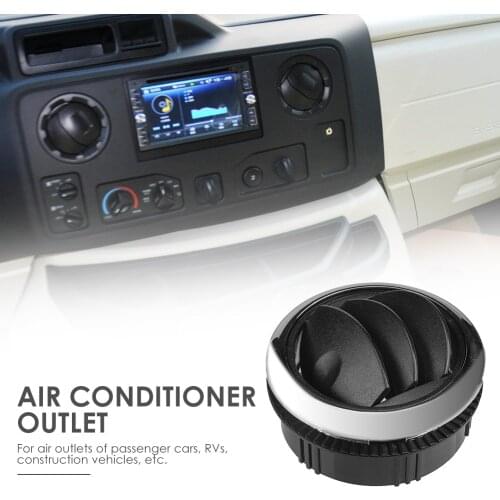 75mm A/C Air Vent Universal Round Air Conditioning Outlet with Chrome for RV Bus Convenient Replace Car Accessories