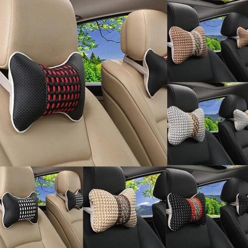 85% Hot Sales!! Creative 3D Bone Shaped Stuffed Car Neck Headrest Pillow Soft Cushion Gift