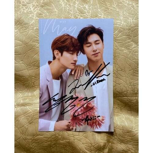 Hand signed TVXQ MAX U-Know autographed group photo 4*6 autographs in ink 032020B