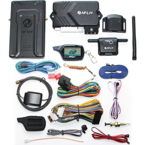 New B9 GSM Mobile phone control car GPS car two-way anti-theft device upgrade gsm gps For Russia Keychain Alarm