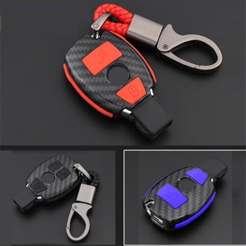 Key Case For Car Xx Buttons For Mercedes Benz B200 C180 E260l S320l Glk300 E Car Key Cover With Keychain Key Portect