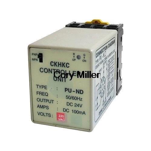 DC 24V 100mA 8Pin LED Indicator PU-ND Power Supply Controller Unit w Socket