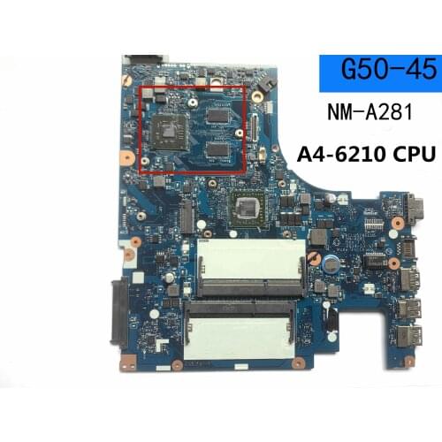For lenovo G50-45 portable motherboard G50-45 A4-6210 hd8500 1gb aclu5aclu6 NM-A281 tested good