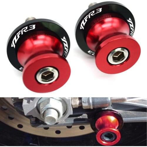 For YAMAHA YZFR3 YZF-R3 YZF R3 2015-2017 2016 Motorcycle Accessories Swingarm Spools Slider Stand Screws YZF R3 logo