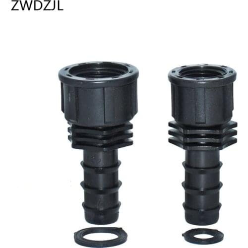 Garden irrigation female 3/4 to the 1/2 hose connector female 1/2 to 20mm end cap barb faucet hose connector adapter 1pcs