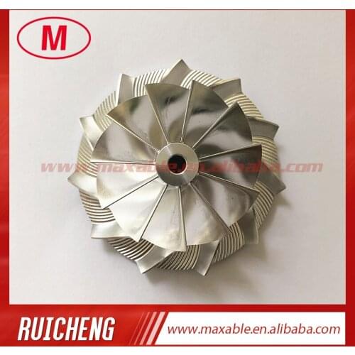 GT15-25 48.88/68.95mm 11+0 blades high performance reverse turbocharger billet/milling/aluminum 2618 compressor wheel